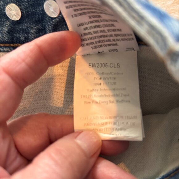 Edwin MAIIA Cropped Wide Leg Trouser Adjustable Waist Jeans One Way Color XS NWT - Picture 6 of 6